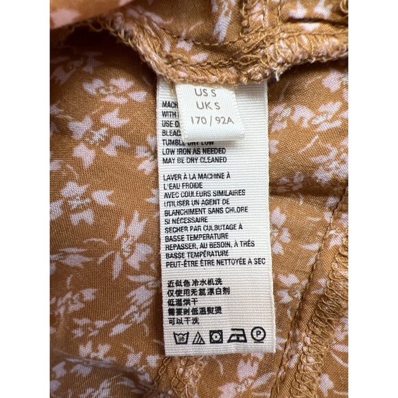 Free People One Fine Day Floral Mini Dress Chocolate Combo Size Small - Picture 11 of 12